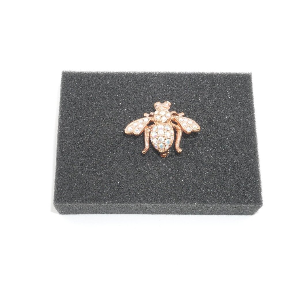 Joan Rivers Gold Tone Crystal Bee Brooch Pin With Rhinestones Jewelry #5 - Picture 2 of 5